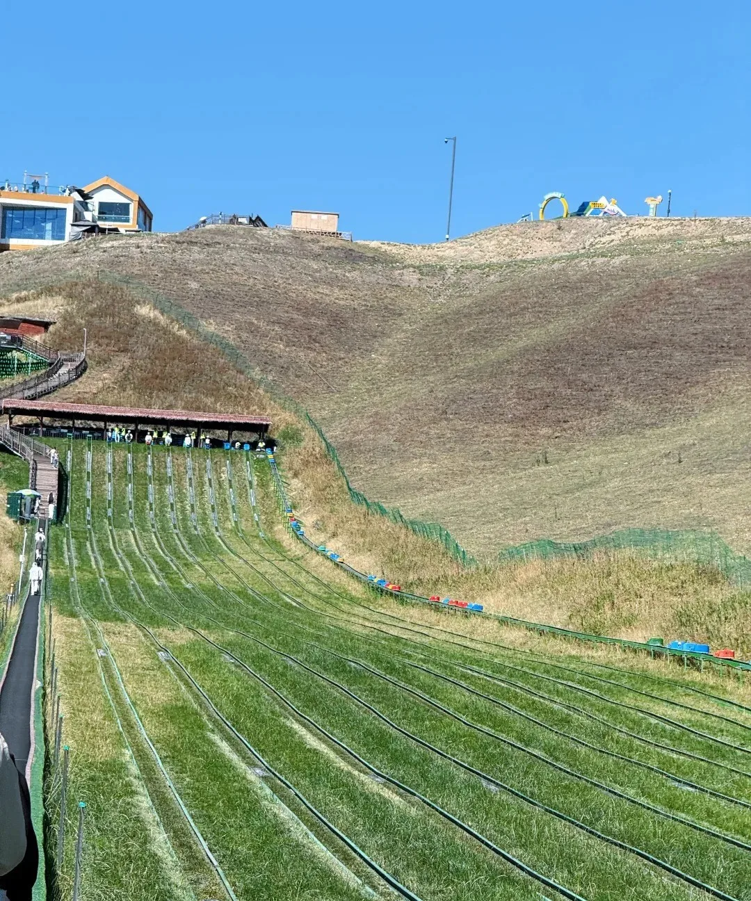 Kazakh yurts on the grassland