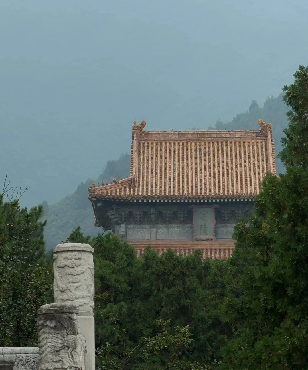 The stone archway and sacred way, among the largest carvings surviving.