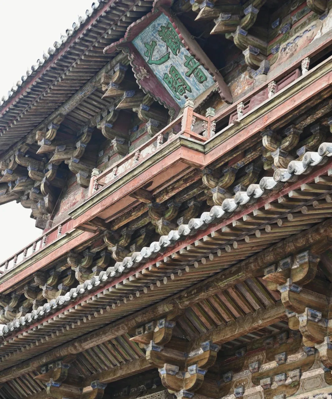 The eleven-faced Guanyin inside the pavilion