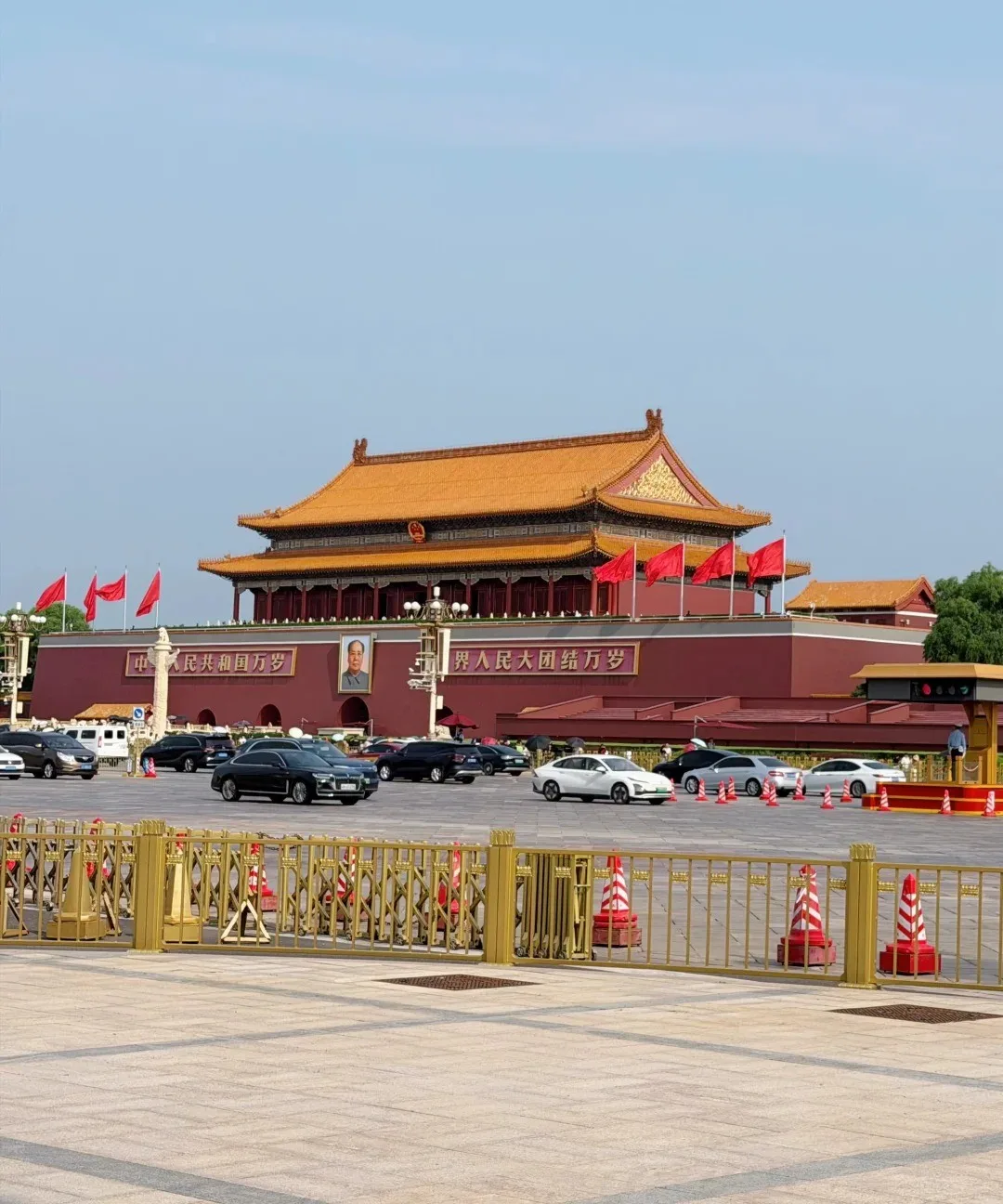 The Tiananmen gatehouse with its double eaves