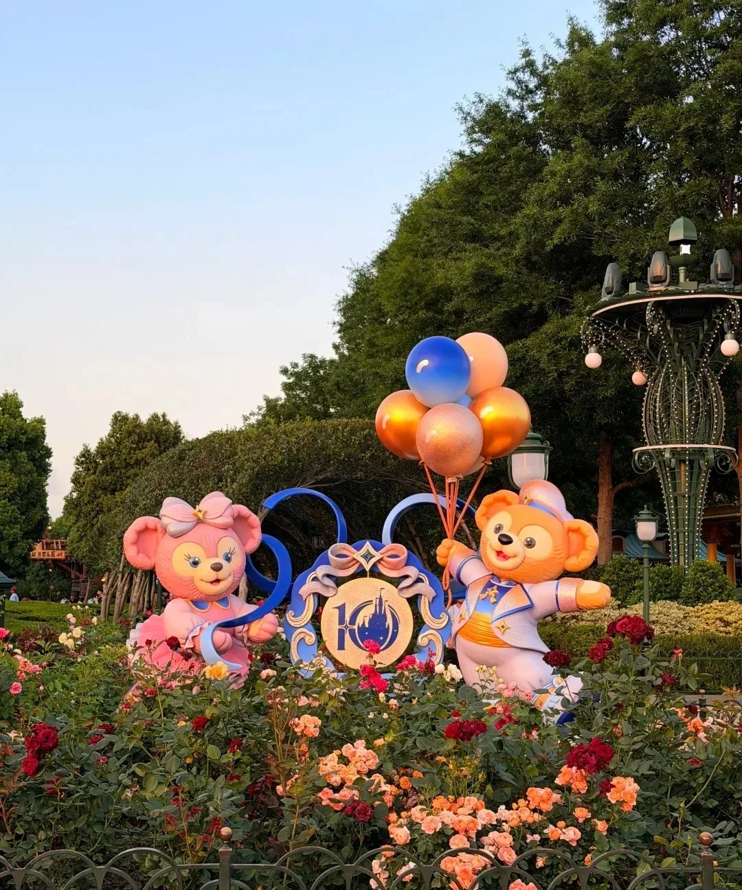 Enchanted Storybook Castle after dark