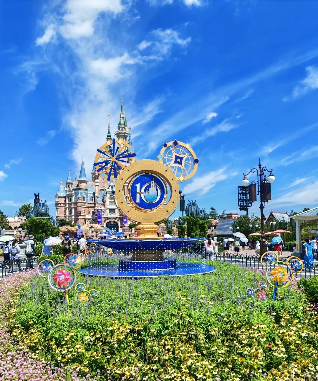 A parade in the park and the night-time fireworks